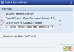 How to Reset the Default Formatting when Exporting to a Spreadsheet in SAP